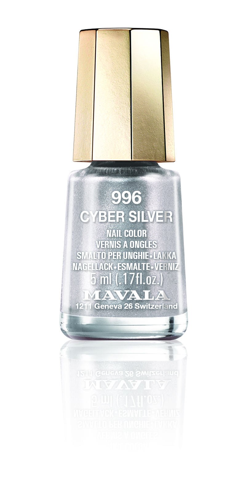 Mavala Cyber Silver nail polish